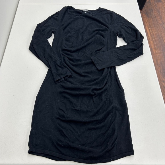 Express Black Bodycon Long Sleeve Dress - Picture 1 of 4